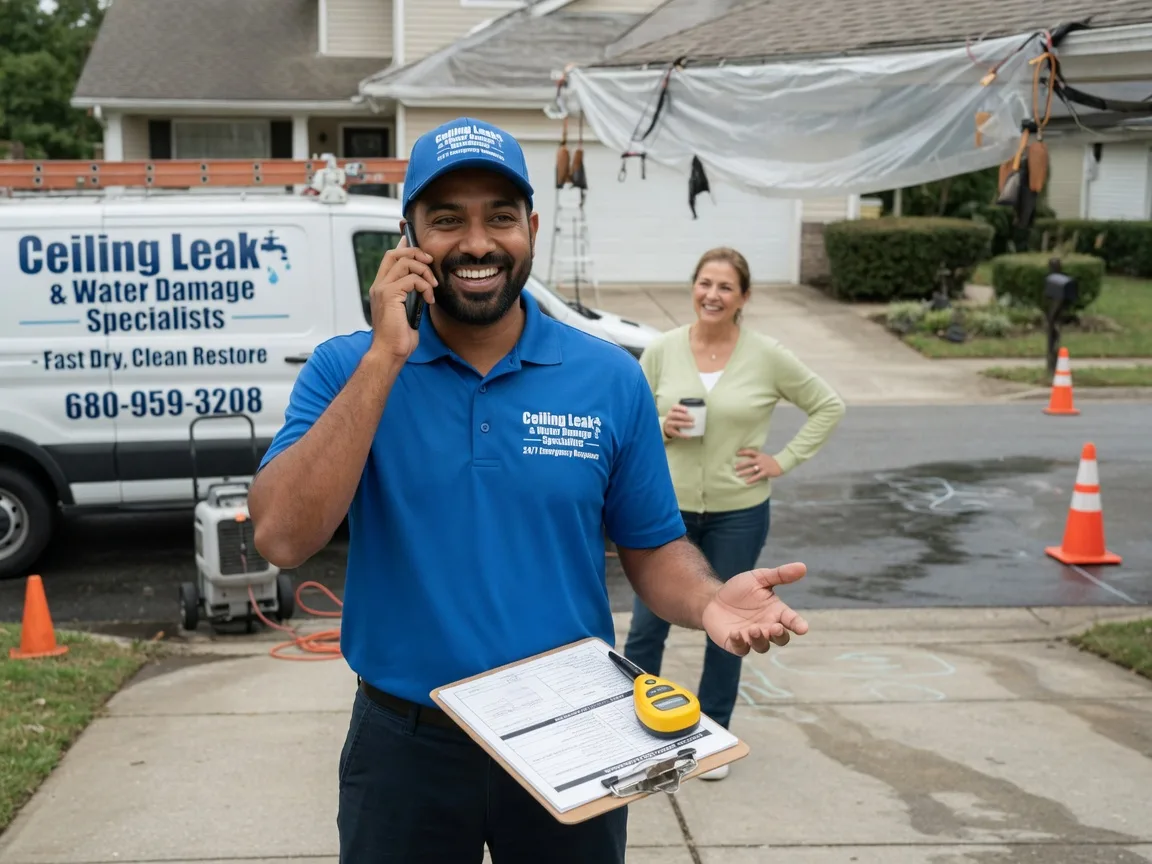 Ceiling Leak Cleanup Lebo, KS FAQs